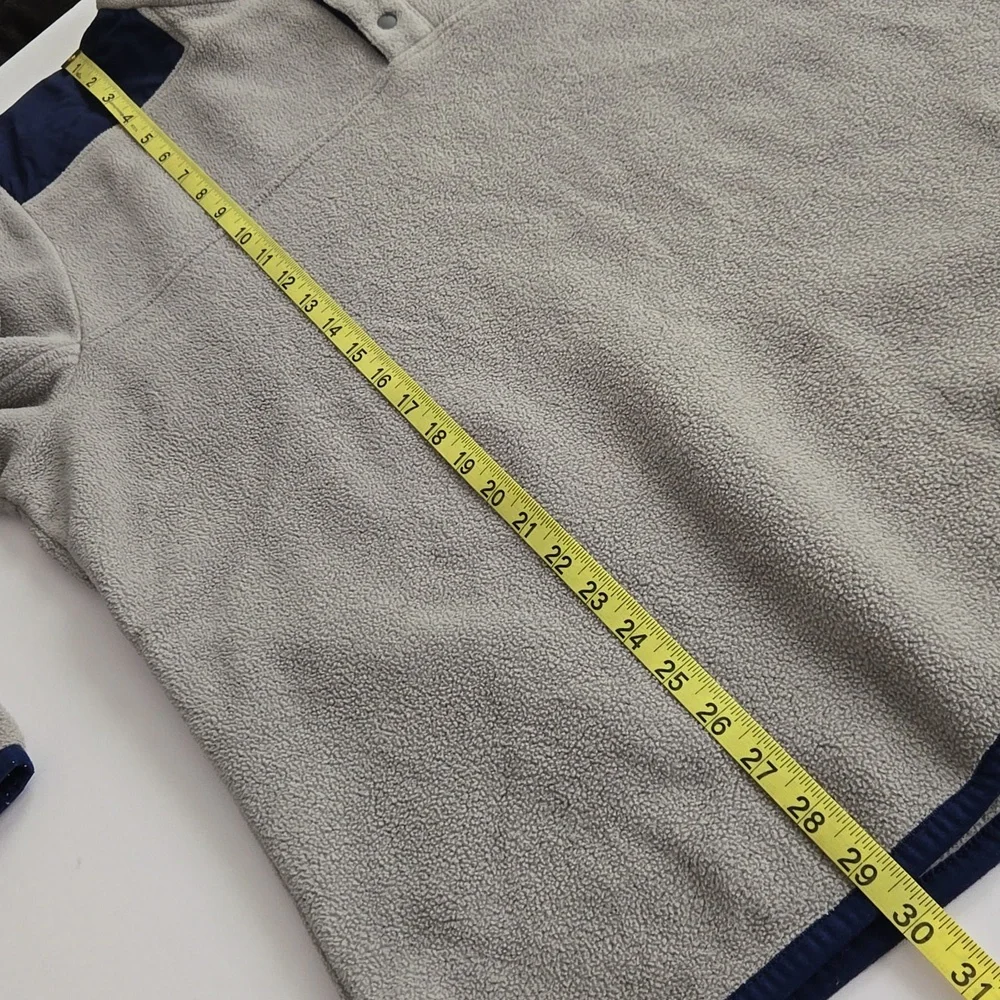 Vineyard Vines Men’s XXL Gray Navy Fleece Quarter Snap Pullover Sweater